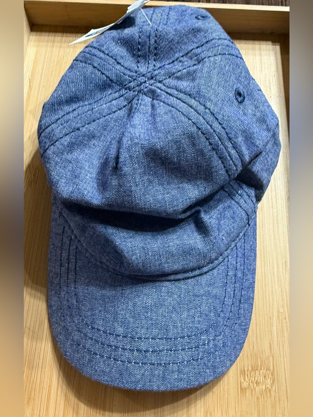 Old Navy Blue Denim-Style Baby Toddler Cap NWT 12-18 Months
